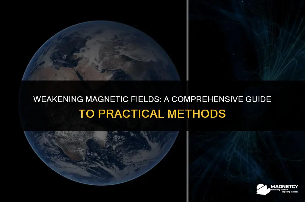 how to make a magnetic field weaker
