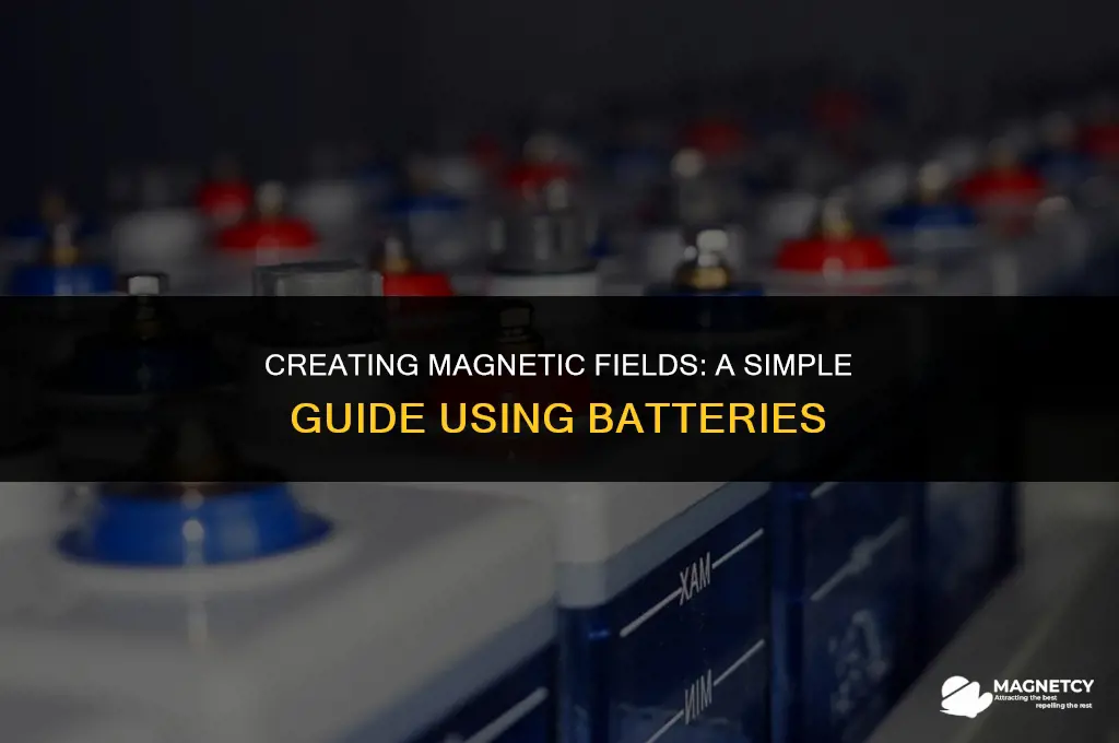 how to make a magnetic field with a battery