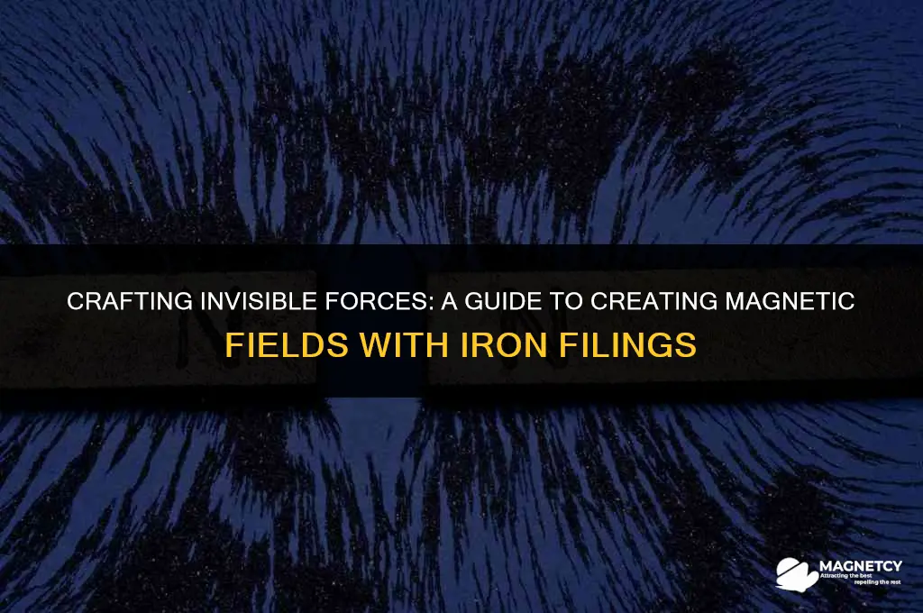 how to make a magnetic field with iron filings