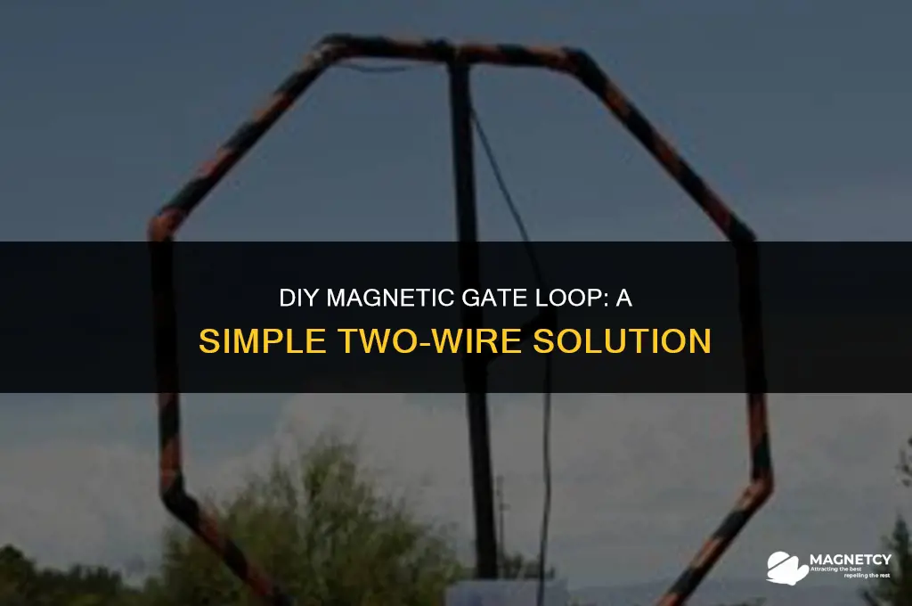 how to make a magnetic gate loop with two wires