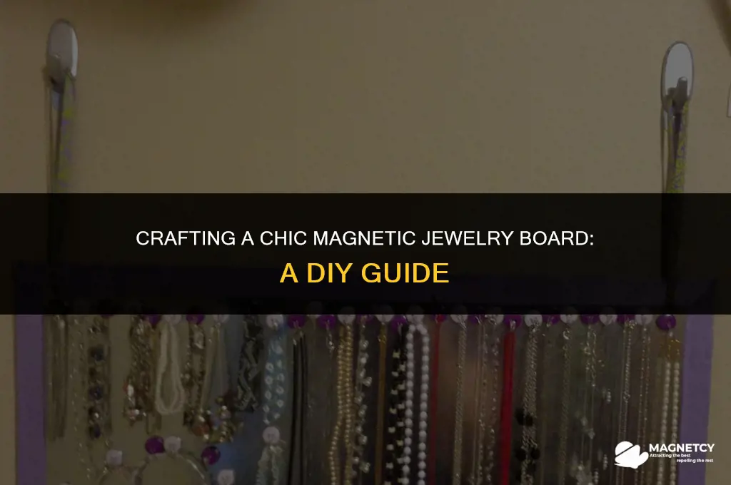 how to make a magnetic jewelry board