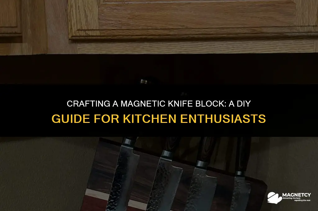 how to make a magnetic knife block