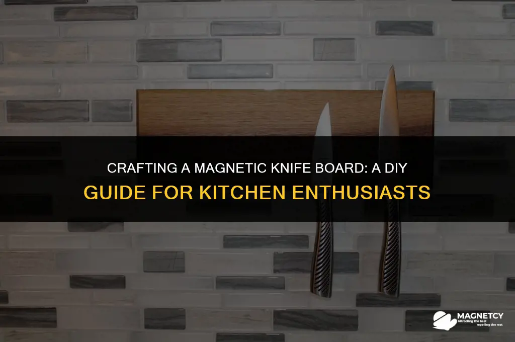 how to make a magnetic knife board