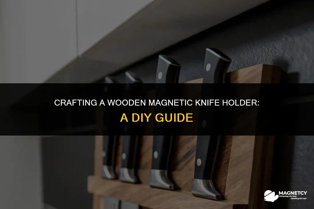 how to make a magnetic knife holder out of wood