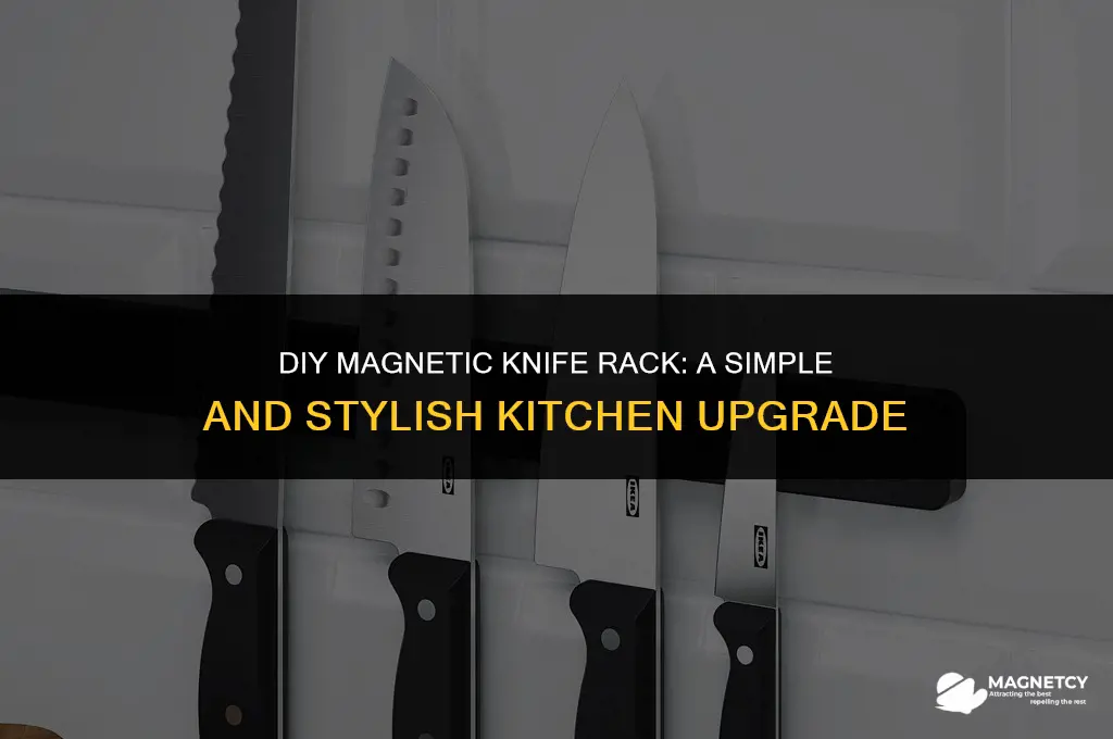 how to make a magnetic knife rack