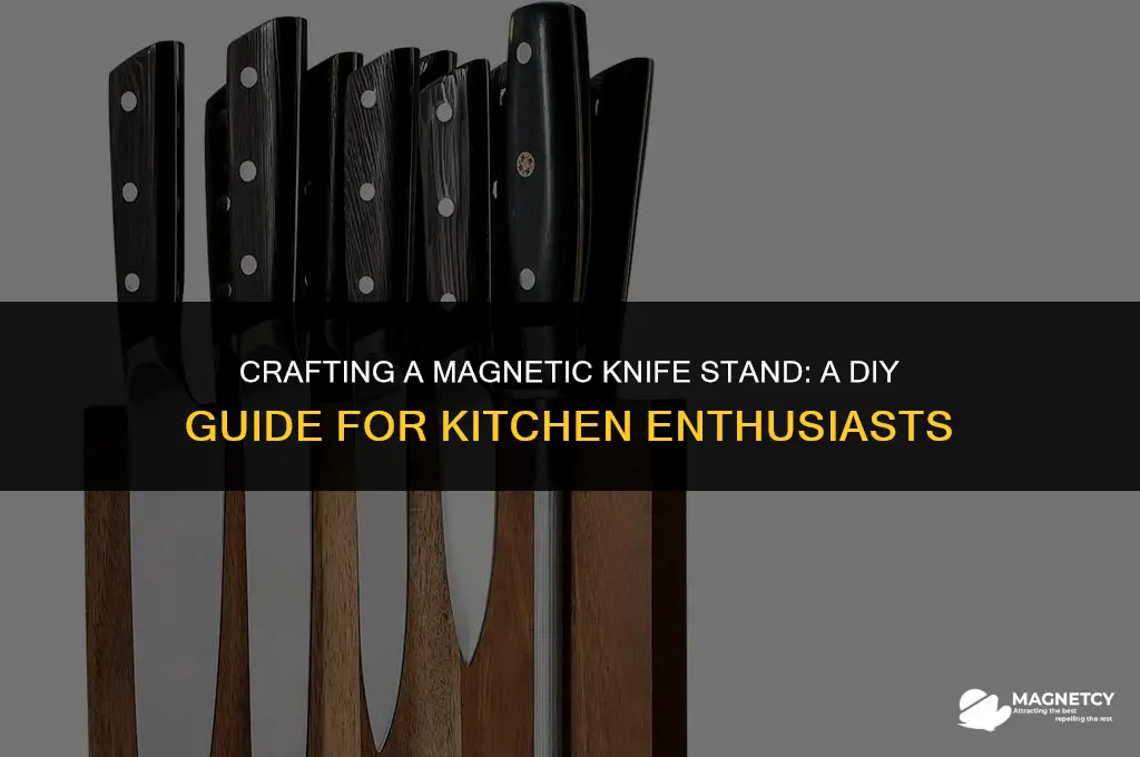 how to make a magnetic knife stand