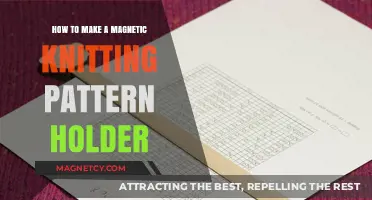 Crafting Convenience: DIY Magnetic Knitting Pattern Holder