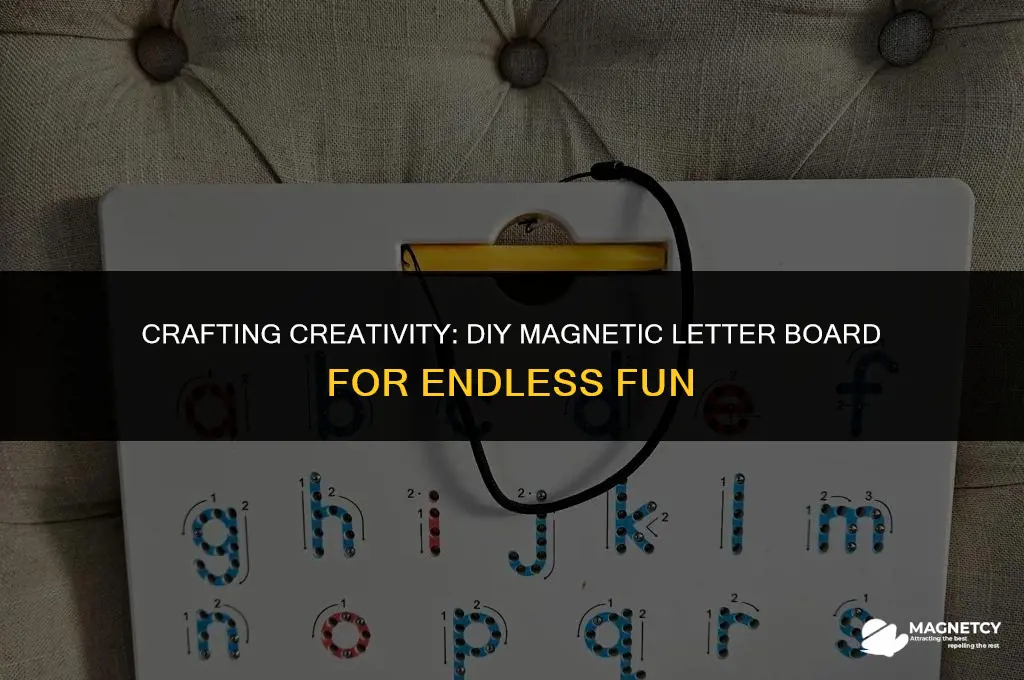 how to make a magnetic letter board