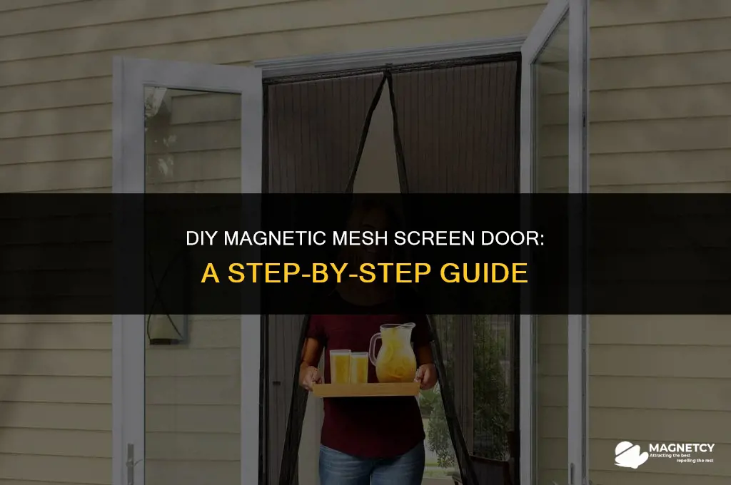 how to make a magnetic mesh screen door