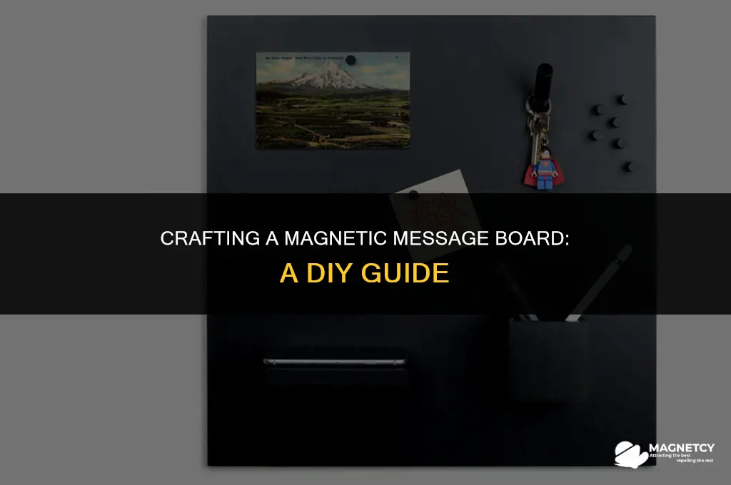 how to make a magnetic message board