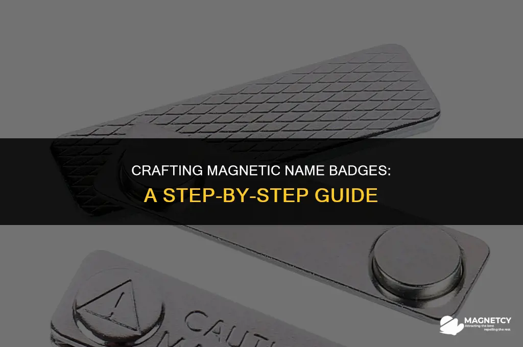 how to make a magnetic name badge