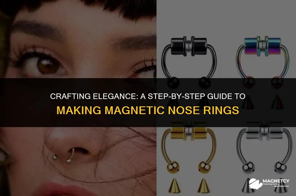 how to make a magnetic nose ring