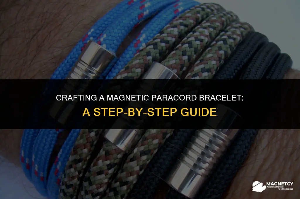 how to make a magnetic paracord bracelet