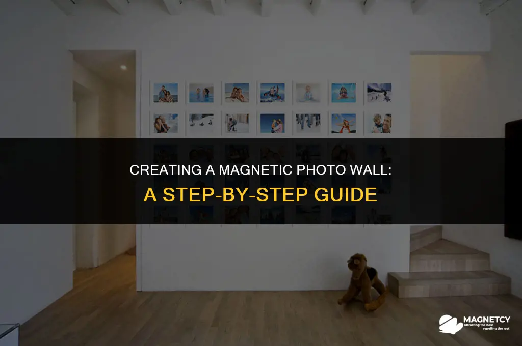 how to make a magnetic photo wall