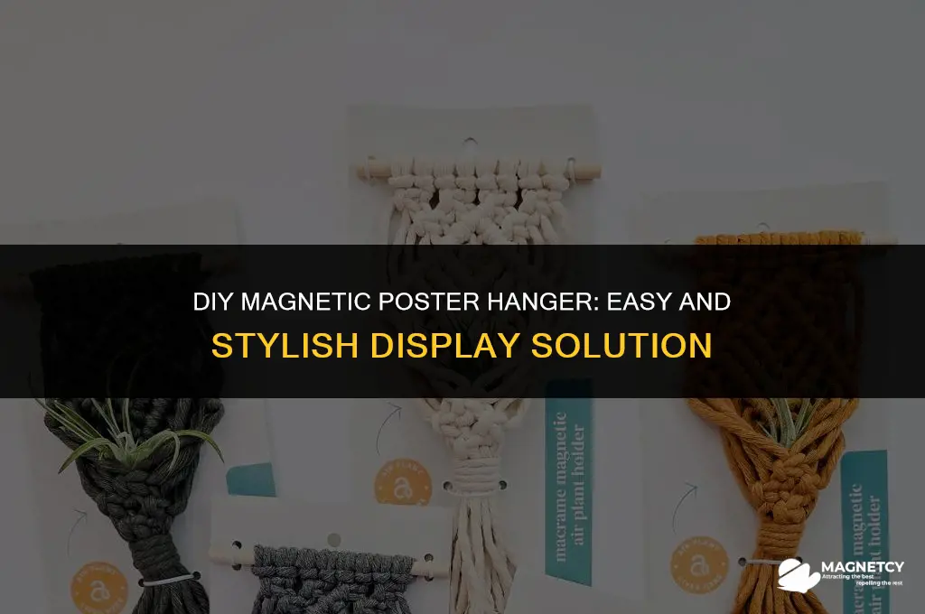 how to make a magnetic poster hanger