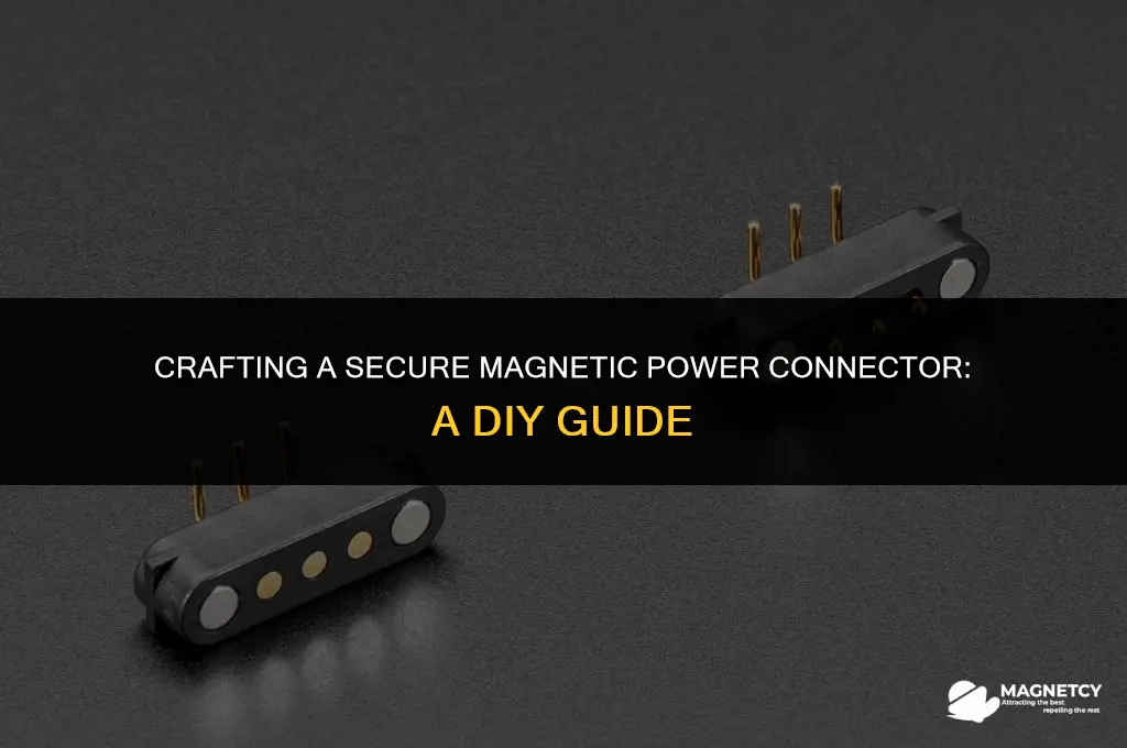 how to make a magnetic power connector