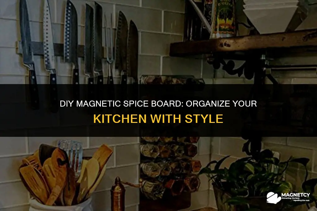how to make a magnetic spice board