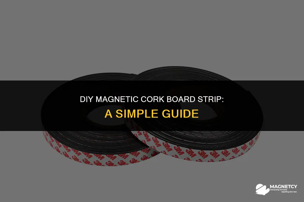 how to make a magnetic strip on a cork board