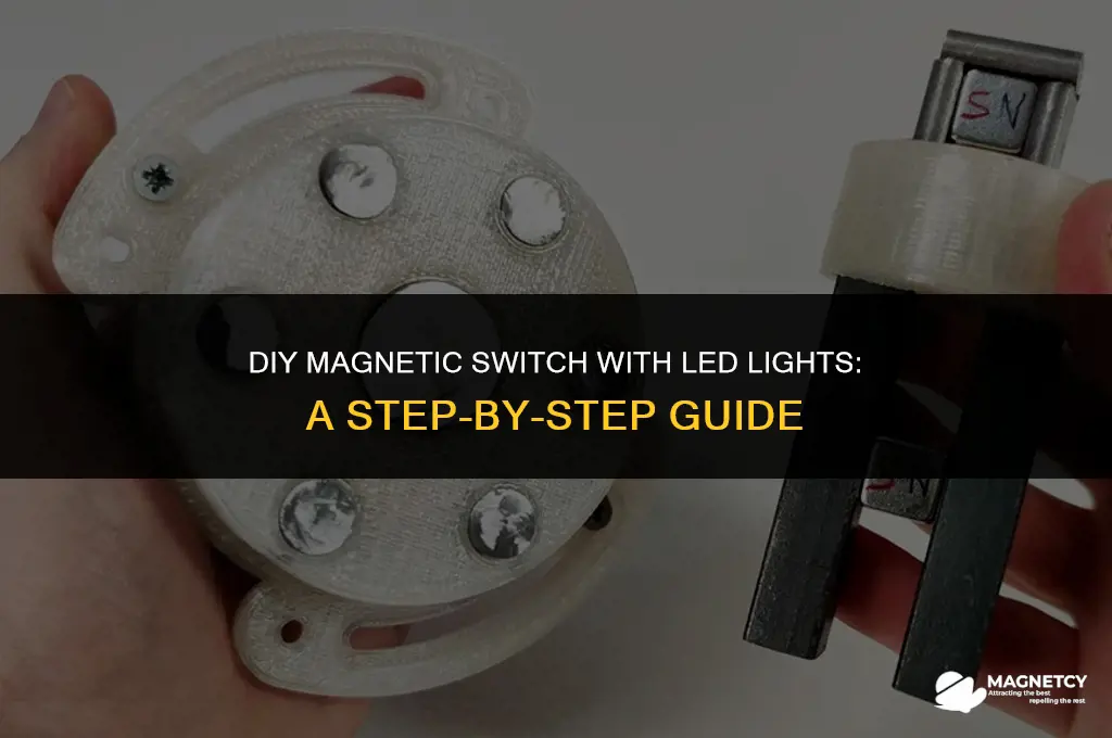 how to make a magnetic switch with led lights