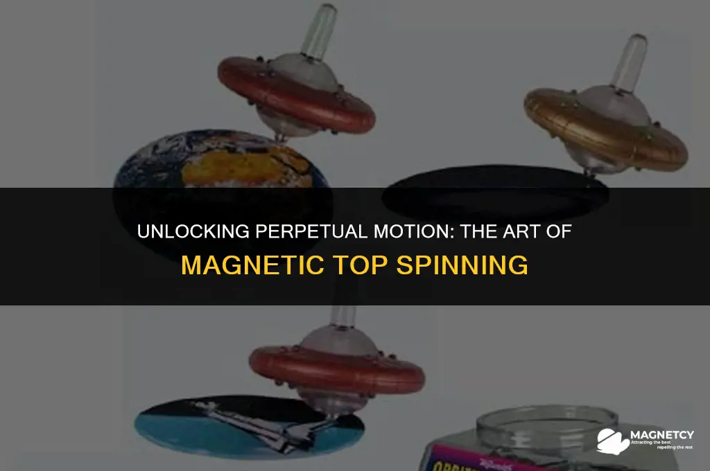 how to make a magnetic top spin forever