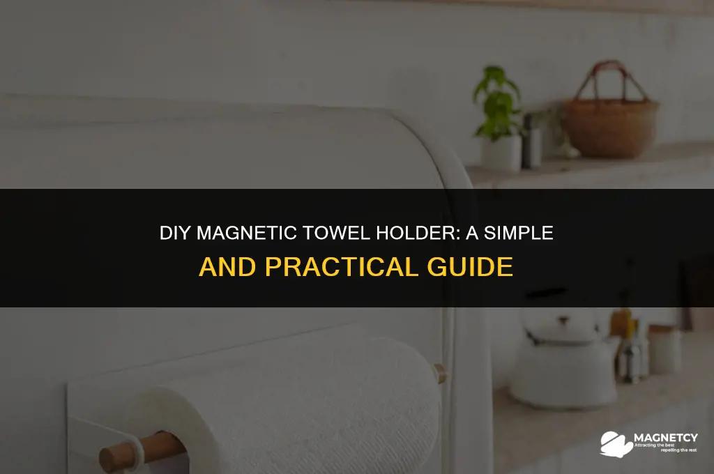 how to make a magnetic towel holder