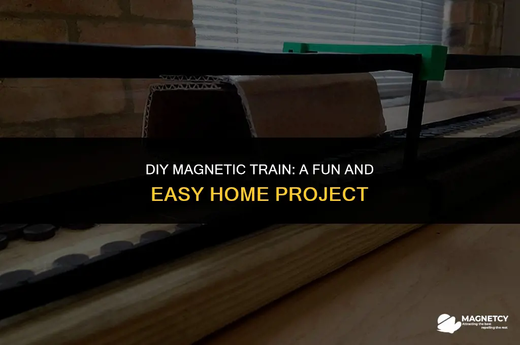 how to make a magnetic train at home
