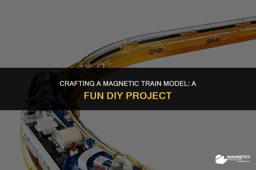 how to make a magnetic train model at home