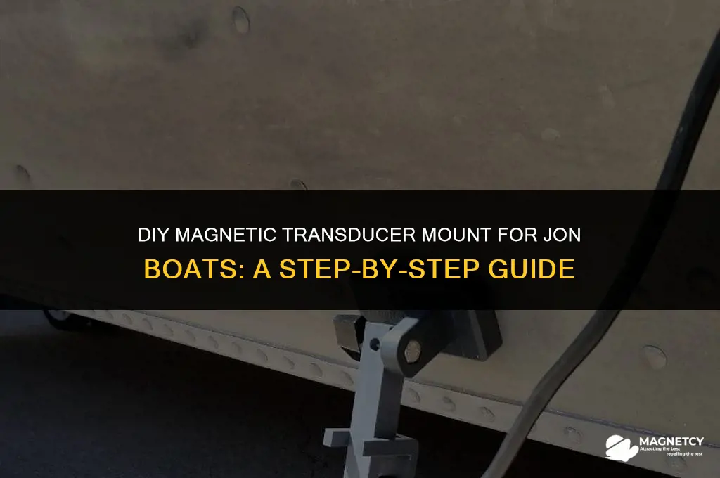 how to make a magnetic transducer mount for jon boat