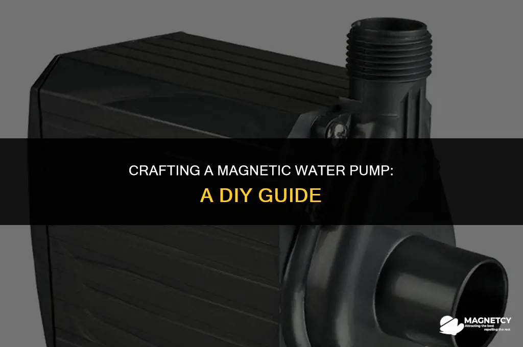 how to make a magnetic water pump