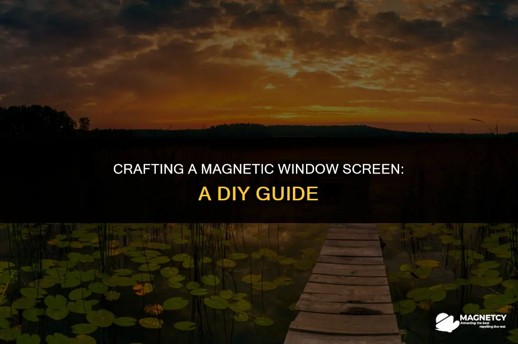 how to make a magnetic window screen