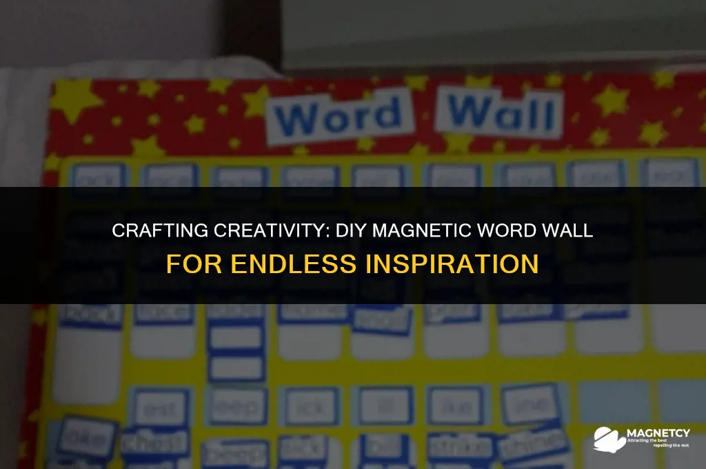 how to make a magnetic word wall