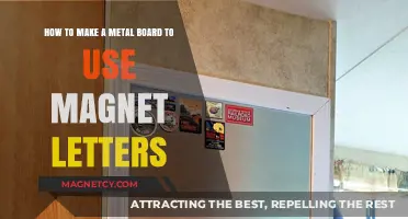 DIY Magnetic Metal Board: Crafting a Surface for Magnet Letters