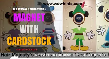 Crafting a Mickey Cruise Magnet: A Cardstock DIY Guide
