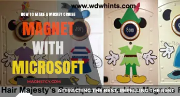 Crafting a Mickey Cruise Magnet with Microsoft Tools