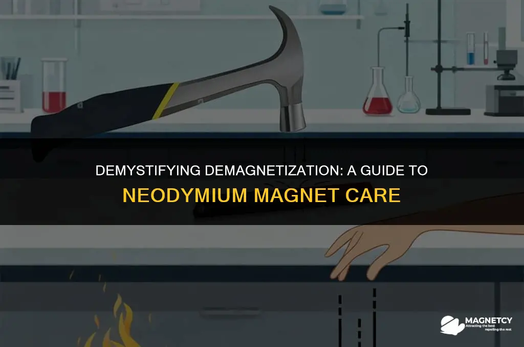 how to make a neodymium magnet demagnatize