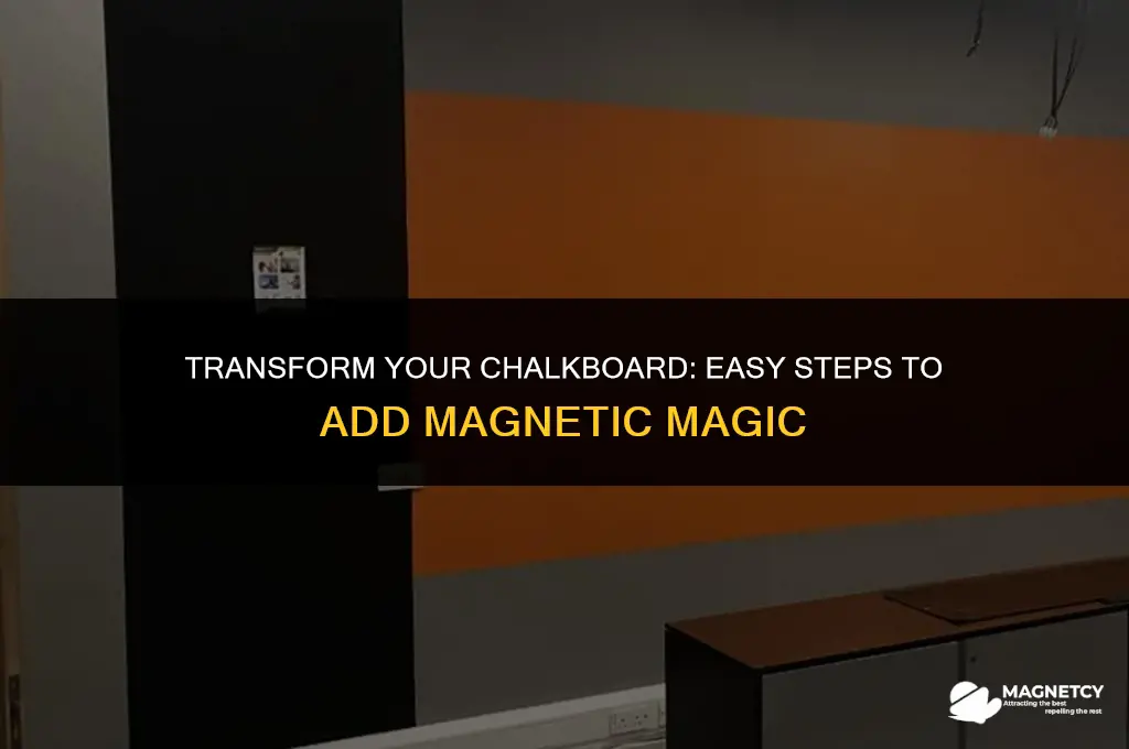 how to make a non magnetic chalkboard magnetic