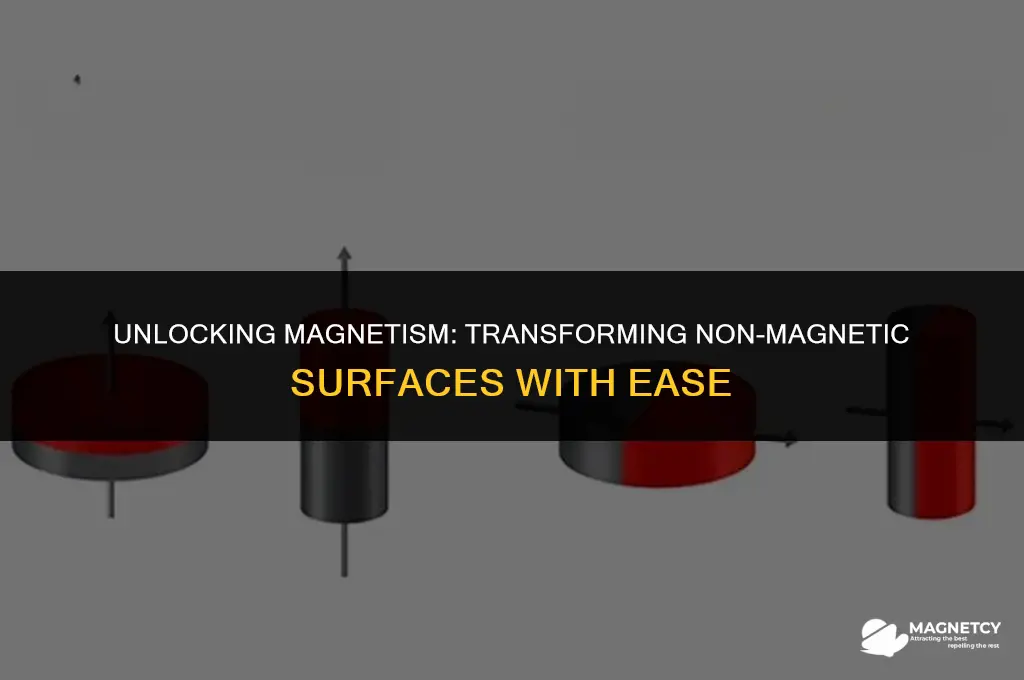 how to make a non magnetic surface magnetic