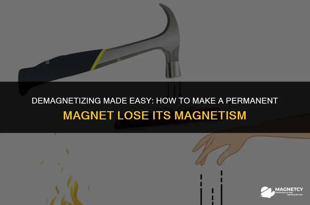 how to make a permanent magnet lose its magnetism