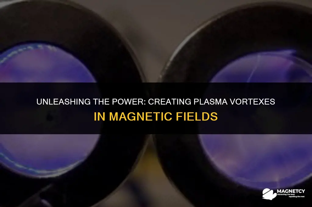 how to make a plasma vortex in a magnetic field