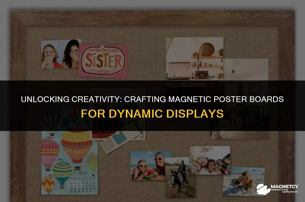 how to make a poster board magnetic