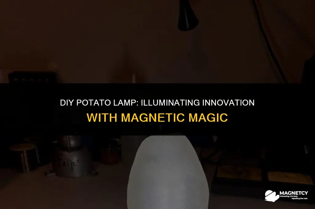 how to make a potato light with magnets