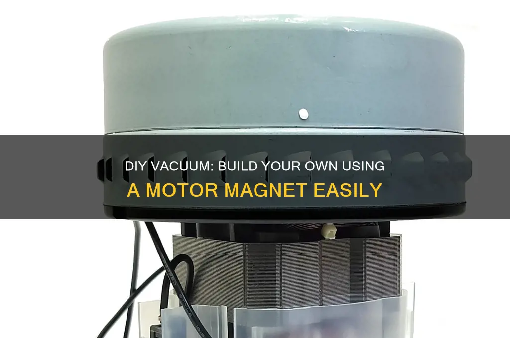 how to make a vaccum using a motor magnet