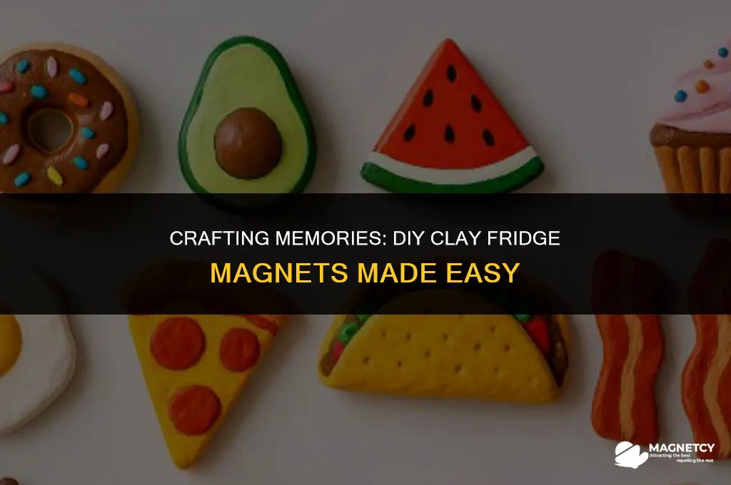how to make clay fridge magnets