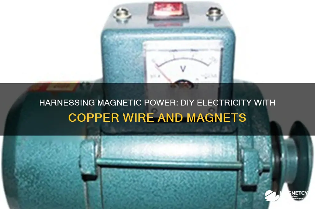how to make electricity using magnets and copper wire