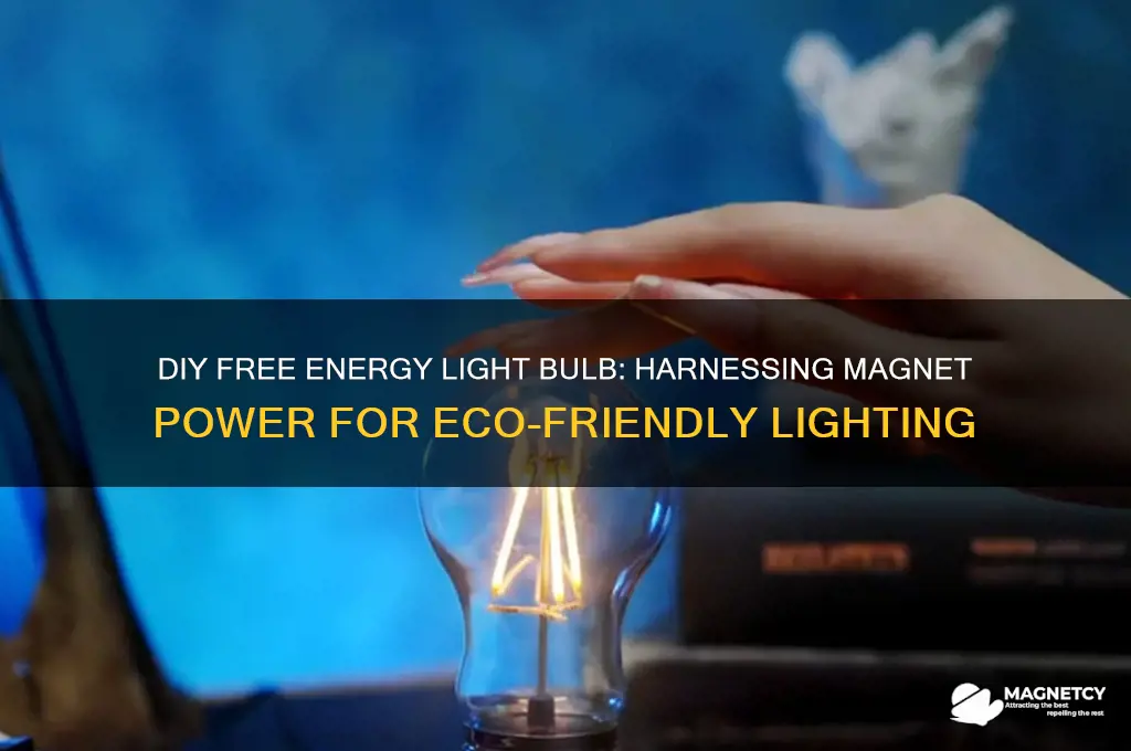 how to make free energy light bulb using magnet