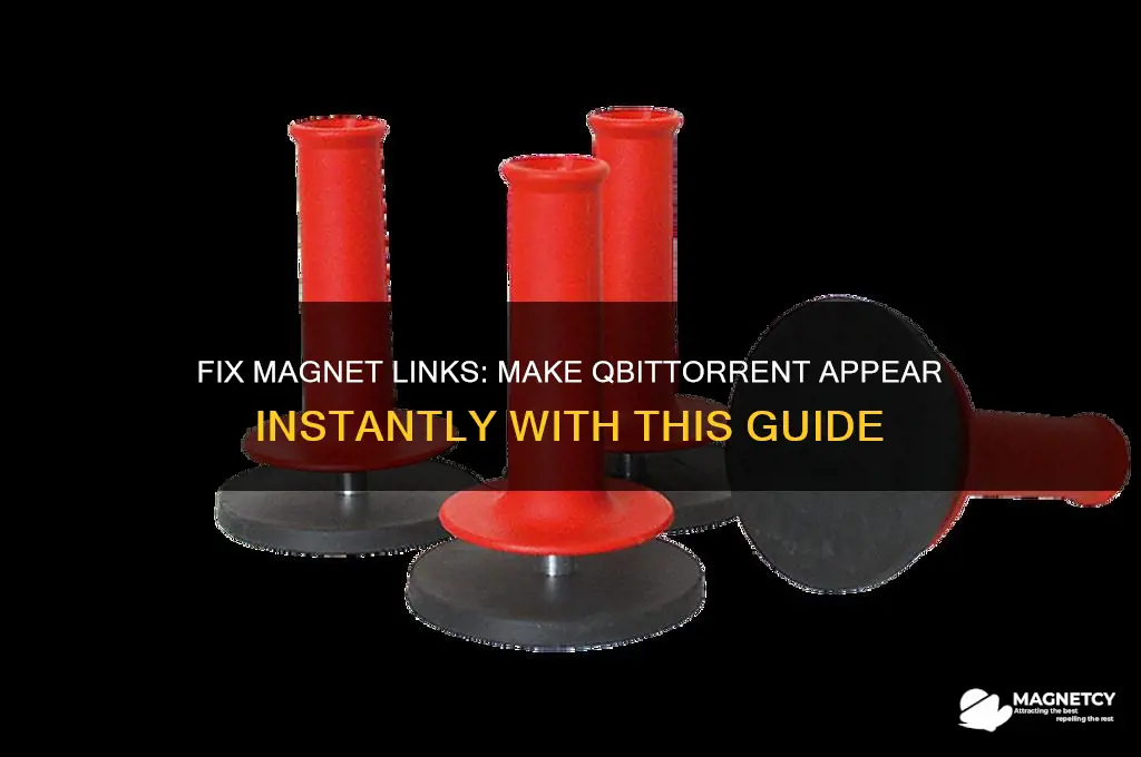 how to make qbittorrent showup when using magnet
