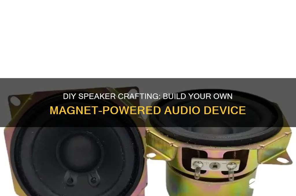 how to make speaker using magnet