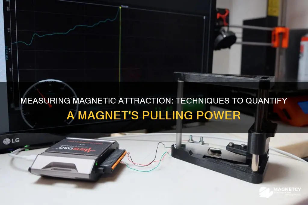 how to measure force of attraction from a magnet