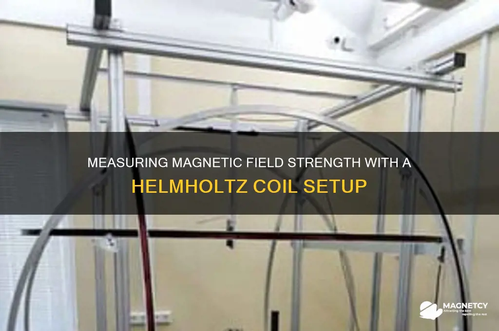 how to measure magnetic field strenght using a helmholtz coil
