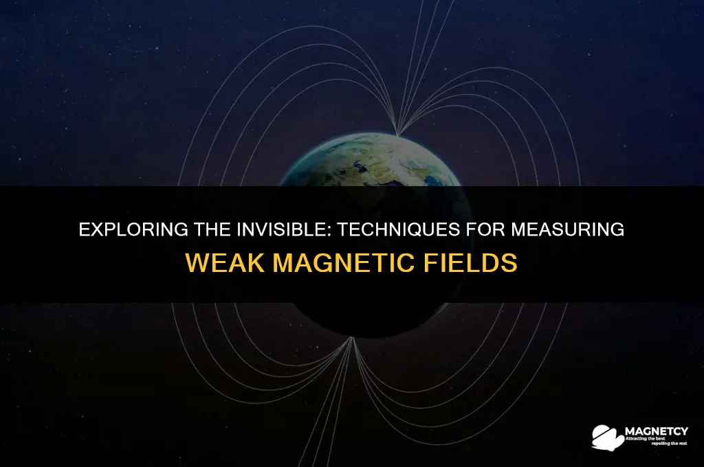 how to measure very weak magnetic fields